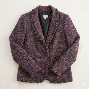 ✨ PURE Collection Multi Tweed Gold Lurex Blazer UK14 US8/10 ✨